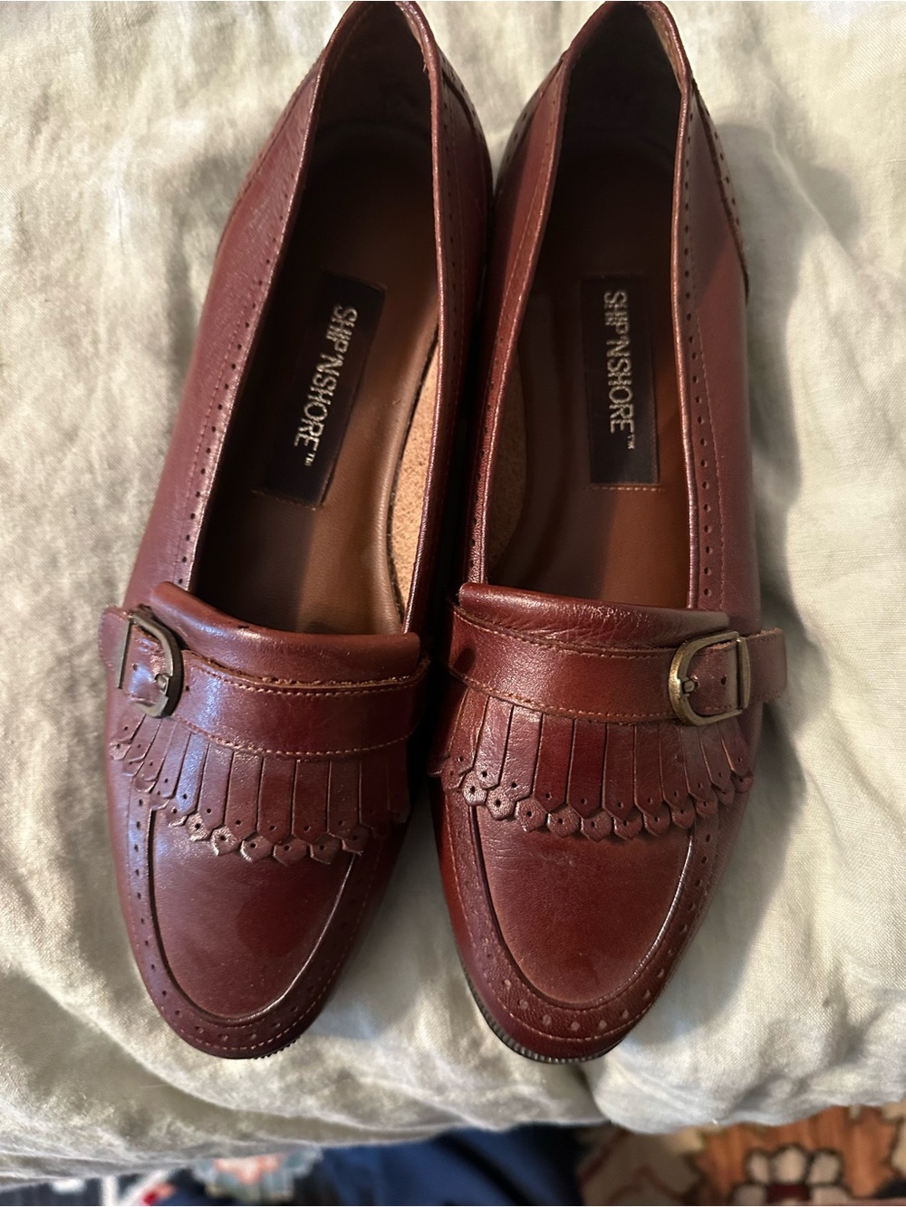 Vintage Leather Kiltie Loafers